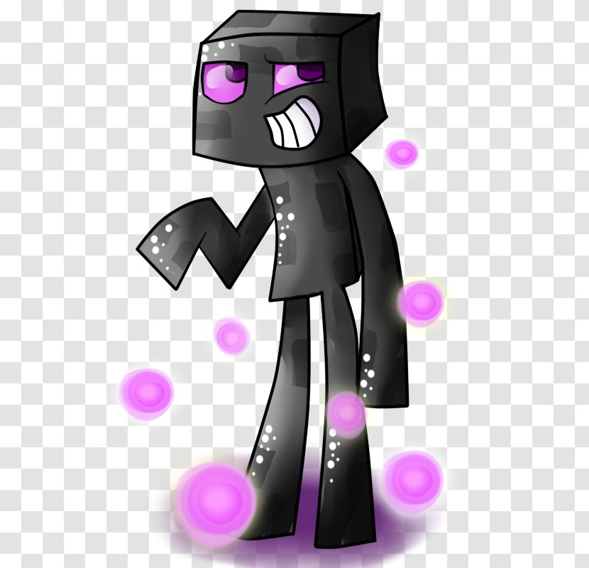 Minecraft: Pocket Edition Enderman Drawing Video Game - Purple - Minecraft Transparent PNG