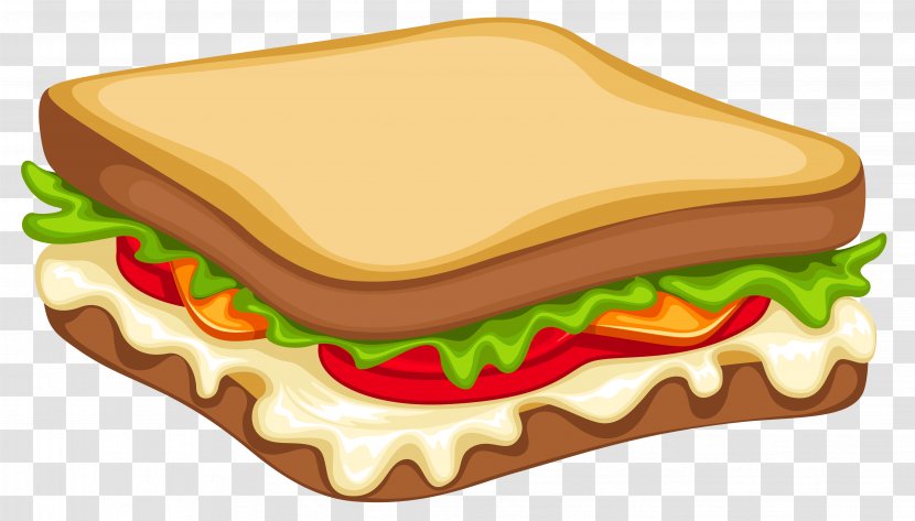 Hamburger Chicken Sandwich Egg Submarine Cheese - Clipart Vector Image Transparent PNG