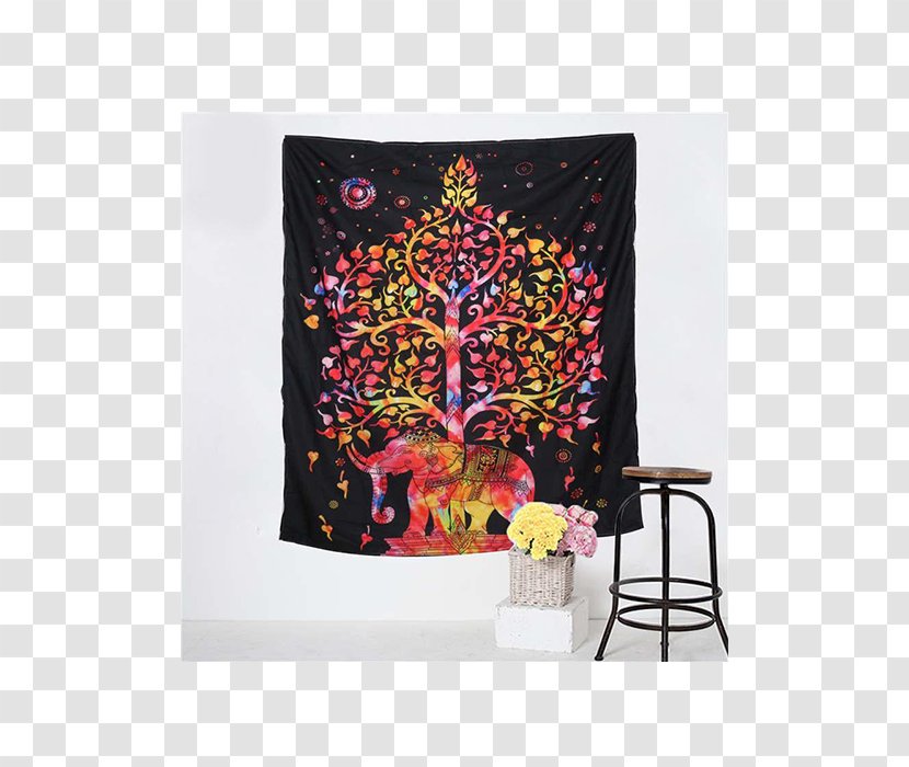 Tapestry Wall House Mandala Blanket - Elephant Transparent PNG