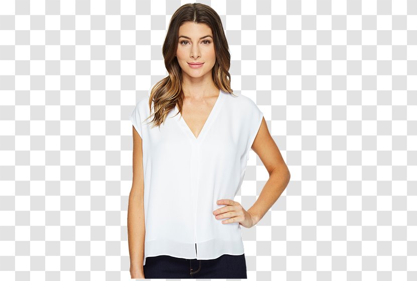 Sleeve T-shirt Blouse Top Neckline - Shirt Transparent PNG