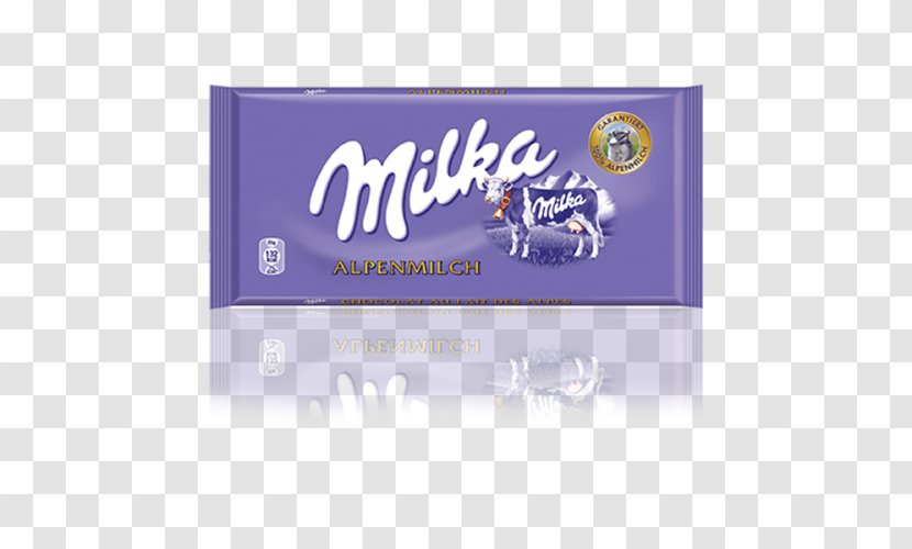 Brand Logo Milka Chocolate Font - Candy Wrapper Transparent PNG