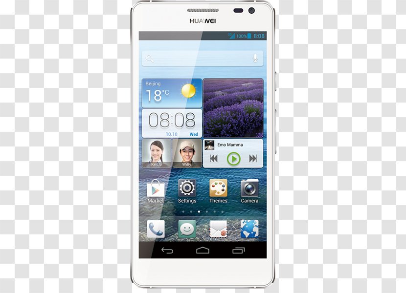 Huawei Ascend 华为 Smartphone Touchscreen - Display Device - Humanoid Transparent PNG