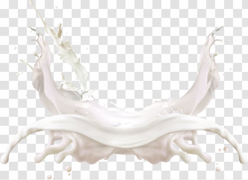 Milk Cream Splash - White Simple Effect Element Transparent PNG