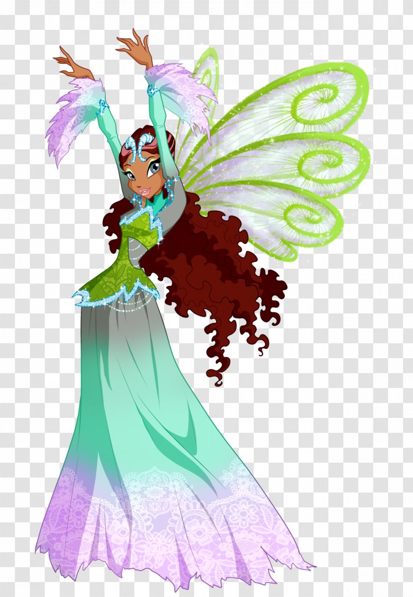 Aisha Stella Bloom Tecna Flora - In Full Transparent PNG