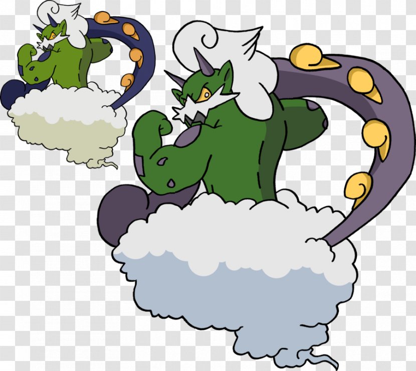 Cat Green Cartoon Clip Art - Pokemon Tornadus Transparent PNG