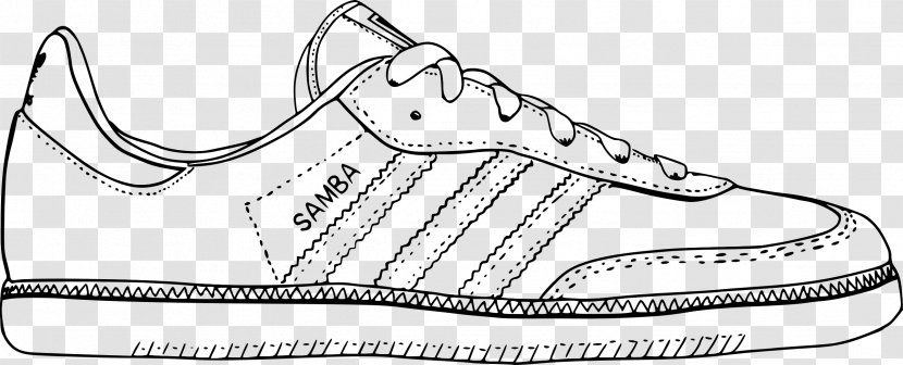 Shoe Sneakers Adidas Boot Clip Art - Sketch Transparent PNG