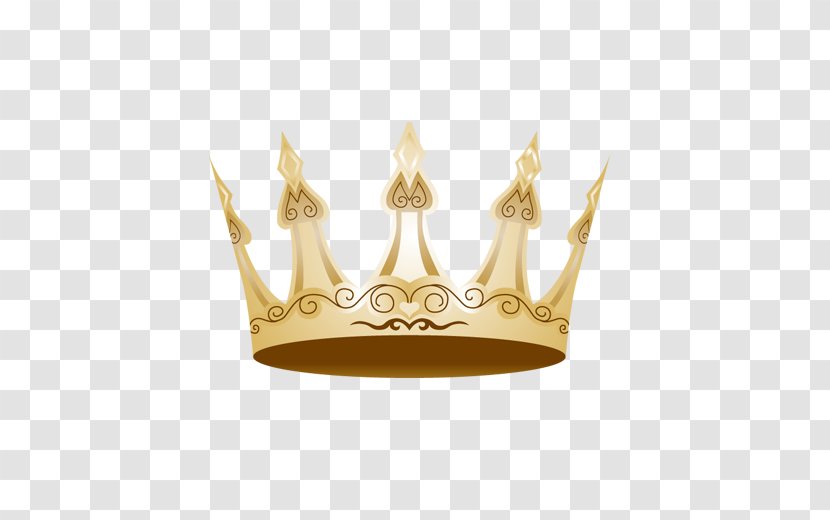 Crown Of Queen Elizabeth The Mother Clip Art - Silhouette - Golden Vector Logo Transparent PNG