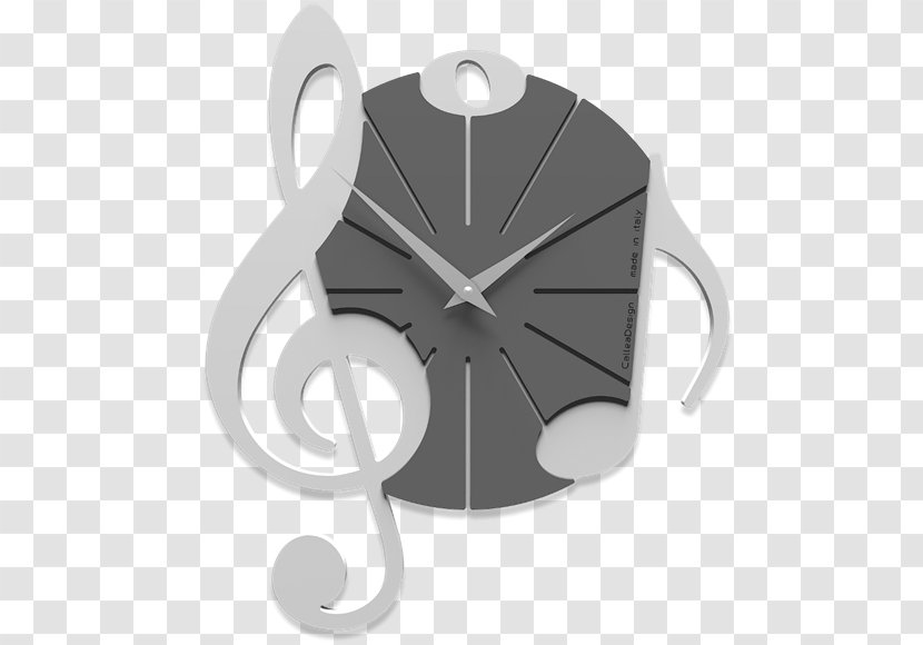 Musical Note White Clock Subject - Frame - Legno Bianco Transparent PNG