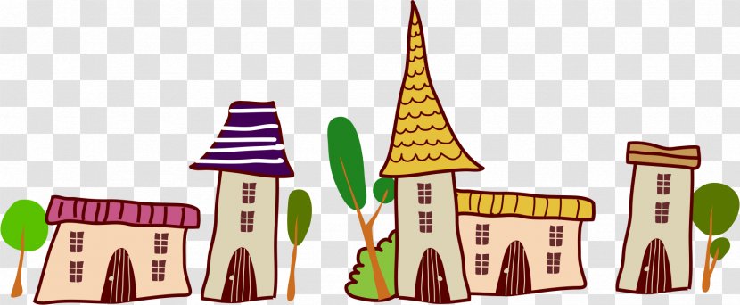 House Cartoon Animation - City ​​building Transparent PNG