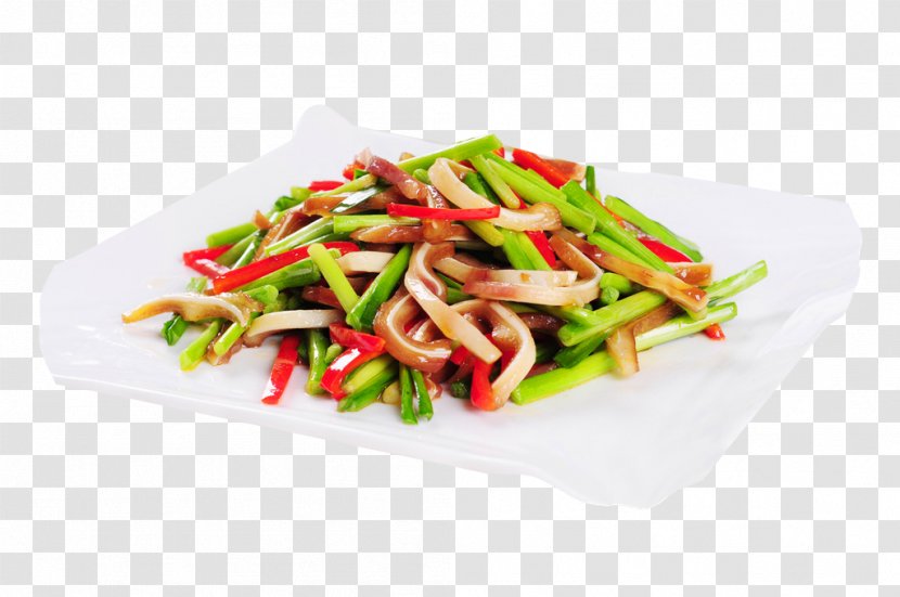 Pigs Ear Vegetarian Cuisine Capsicum Annuum Recipe - Fried Pig Ears Onions Transparent PNG