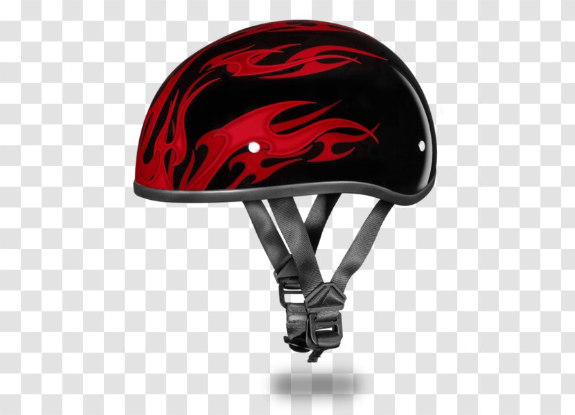 Motorcycle Helmets Cap Visor - Skullcap - Flame Skull Pursuit Transparent PNG