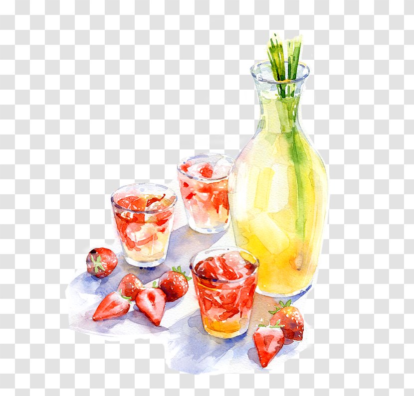 Cocktail Garnish Illustration Food Watercolor Painting Shrub Transparent PNG