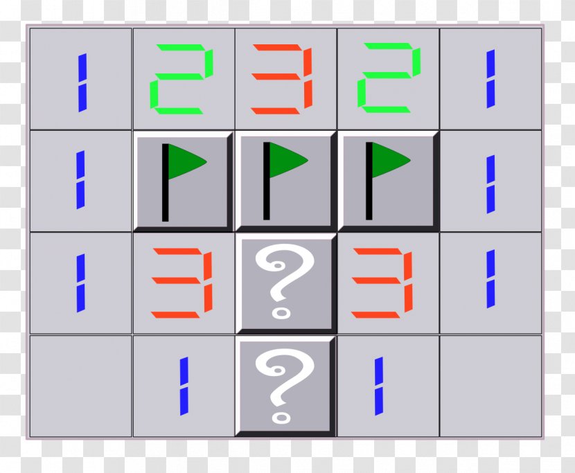 Microsoft Minesweeper Puzzle Video Game - Number - Floss Transparent PNG