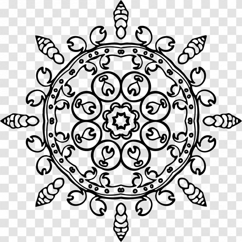 Mandala Mehndi Drawing Coloring Book Pattern - Henna - Symmetric Vector Transparent PNG