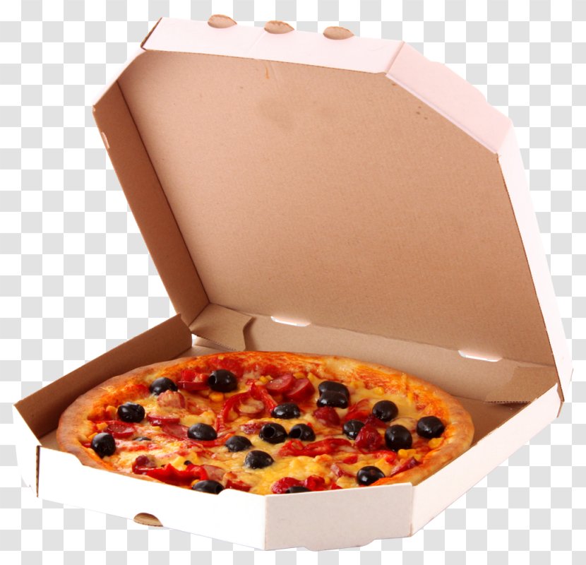 Pizza Box Vegetarian Cuisine Take-out Sicilian Transparent PNG