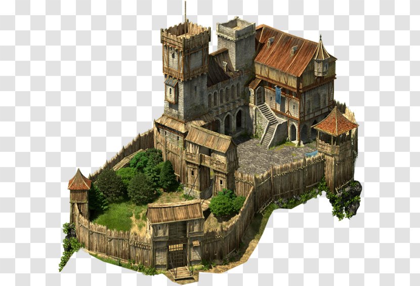 Middle Ages Medieval Architecture Tribal Wars City Hall Fantasy - Manor House Transparent PNG