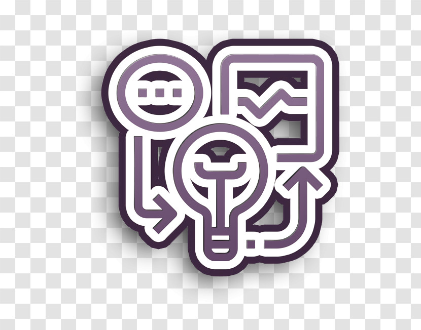 Brainstorm Icon Think Icon Brain Process And Idea Icon Transparent PNG