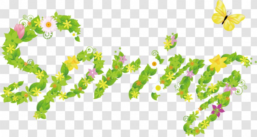 Spring Text - Cdr - Tree Transparent PNG