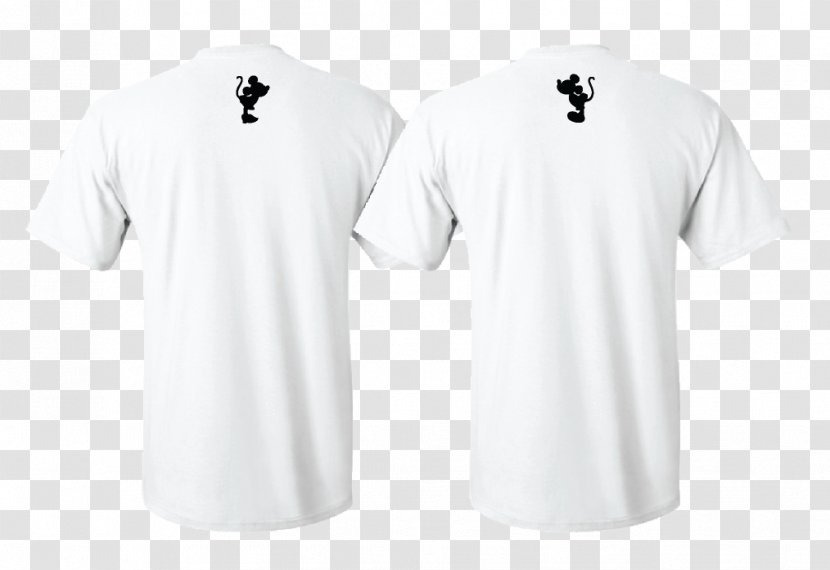 Sports Fan Jersey T-shirt Collar Sleeve - Active Shirt - Minnie Mouse Head Sillouitte Transparent PNG