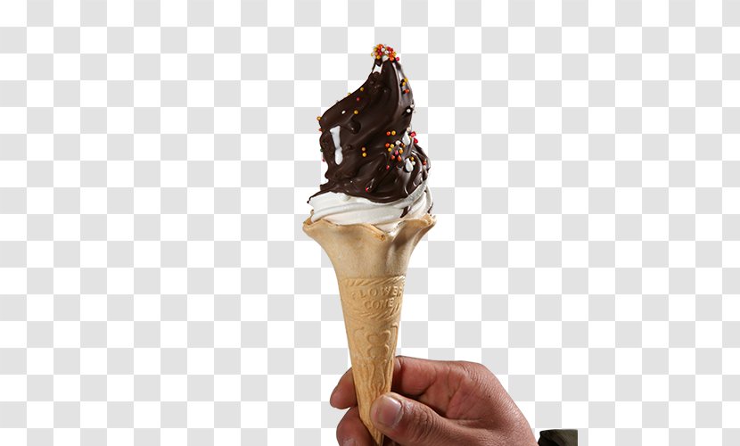Chocolate Ice Cream Gelato Sundae - Cones Transparent PNG