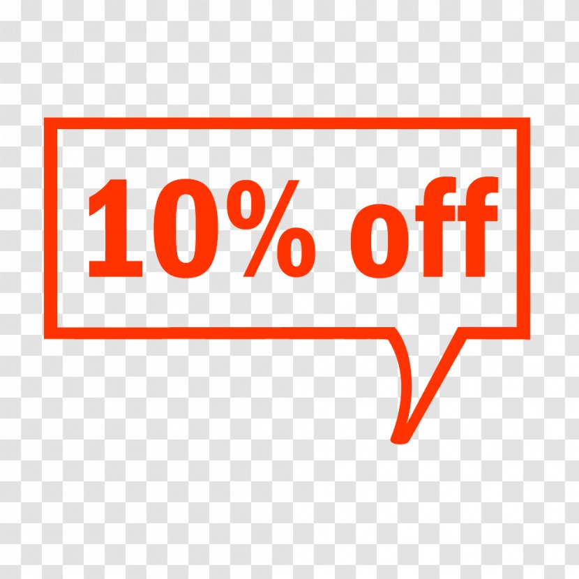 10% Off Tag. - Signage - Text Transparent PNG