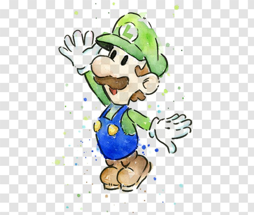 Mario & Luigi: Superstar Saga Bros. Princess Peach - Food - Watercolor Shirt Transparent PNG
