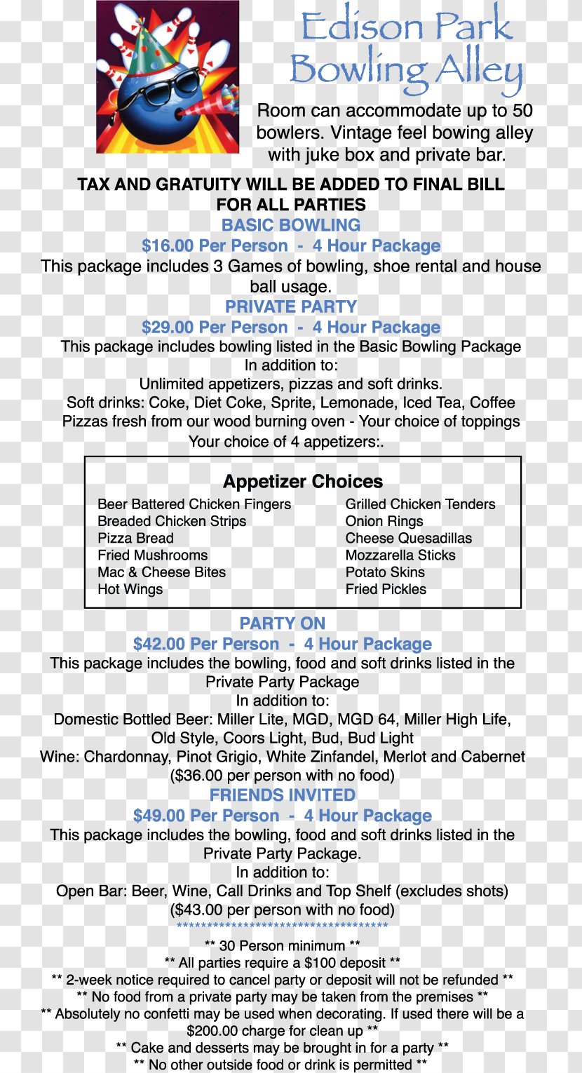 Document The Fiesta Bowl Line Birthday Party - Text Transparent PNG