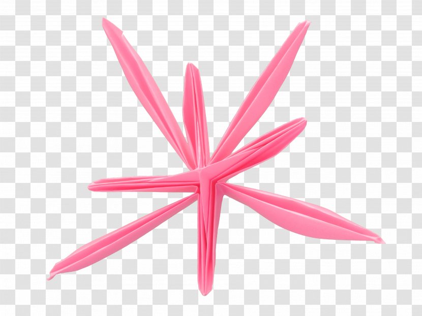 Pink M - Flower - Origami Geometry Transparent PNG