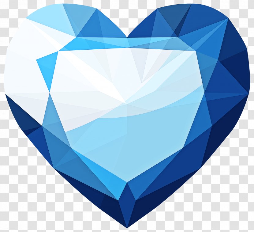 Blue Heart Cobalt Azure Aqua - Logo Electric Transparent PNG