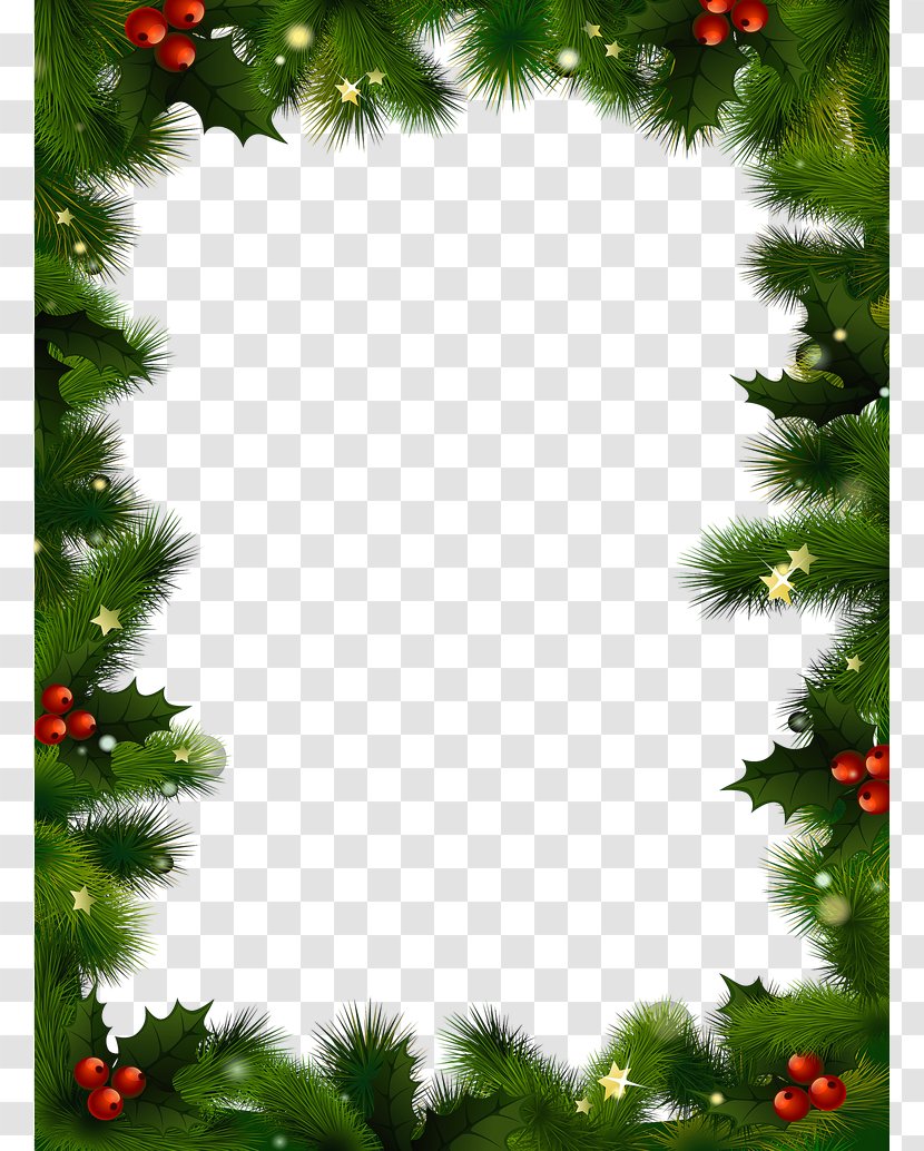 Christmas Decoration Santa Claus Clip Art - Tree - Border Photo Transparent PNG