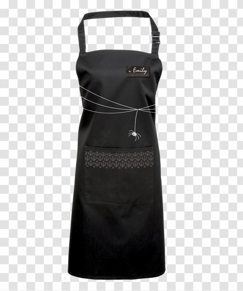 Little Black Dress Apron Pocket Clothing Bib - Bibs Transparent PNG