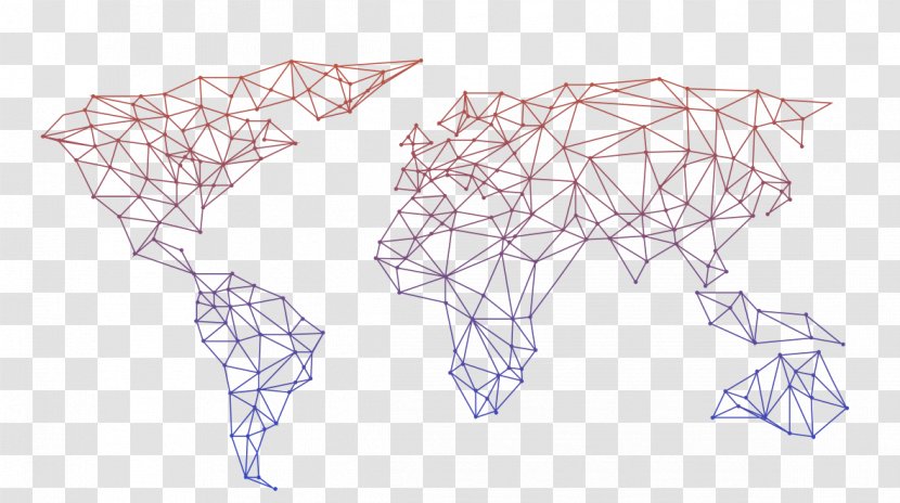 World Map Origami Sticker - Tree Transparent PNG