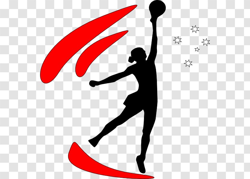 Netball Clip Art Vector Graphics Basketball - Black And White Transparent PNG