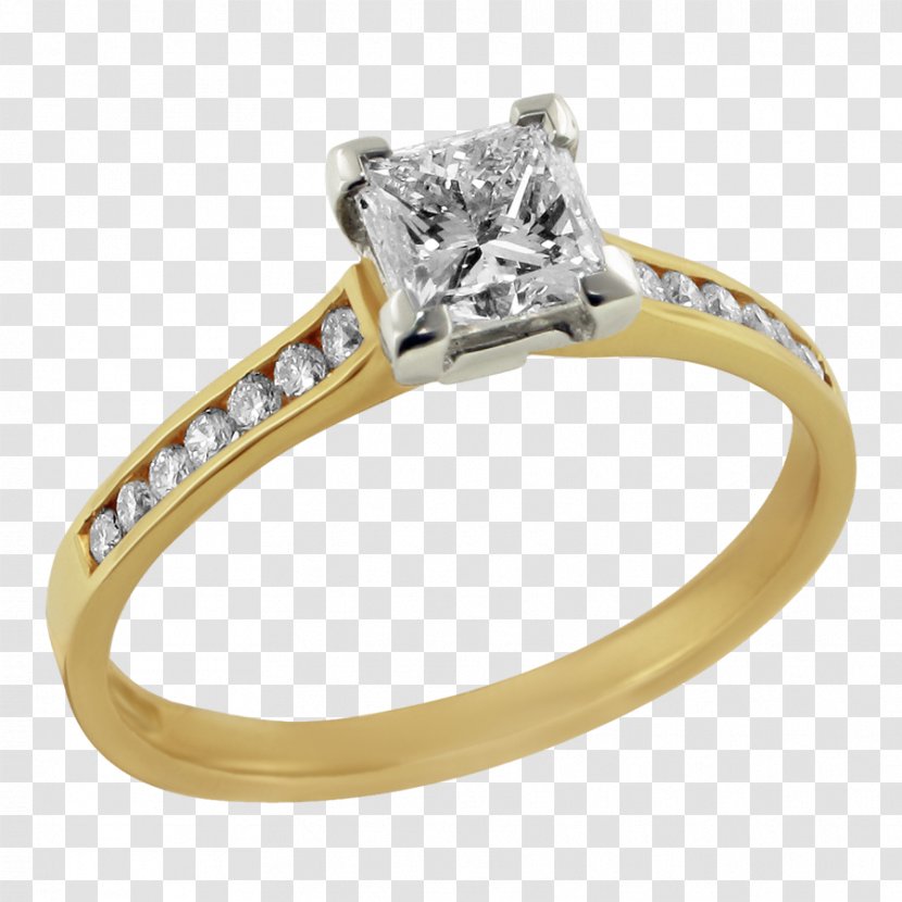 Earring Engagement Ring Jewellery - Yellow Transparent PNG