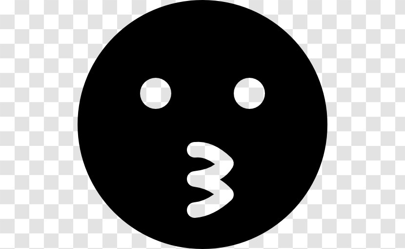 Face Emoticon Smiley Anger - Black And White Transparent PNG