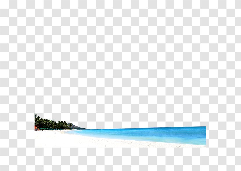 Sandy Beach - Blue Transparent PNG