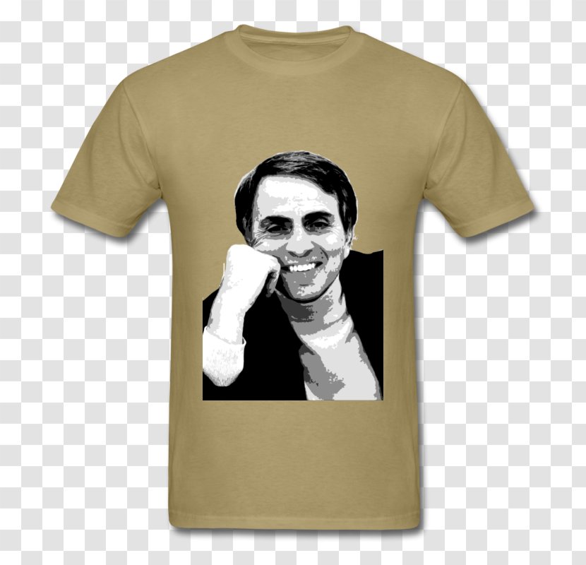 Carl Sagan T-shirt Spreadshirt Sleeve - Scientist Transparent PNG