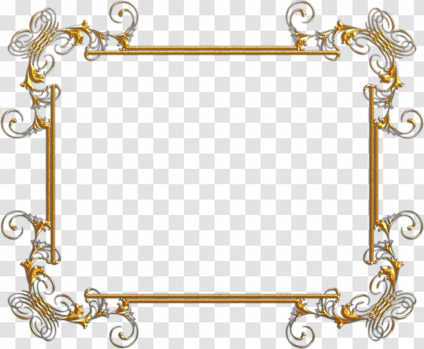 Picture Frames Drawing Photography Rigid Frame - Body Jewelry - Gold Transparent PNG