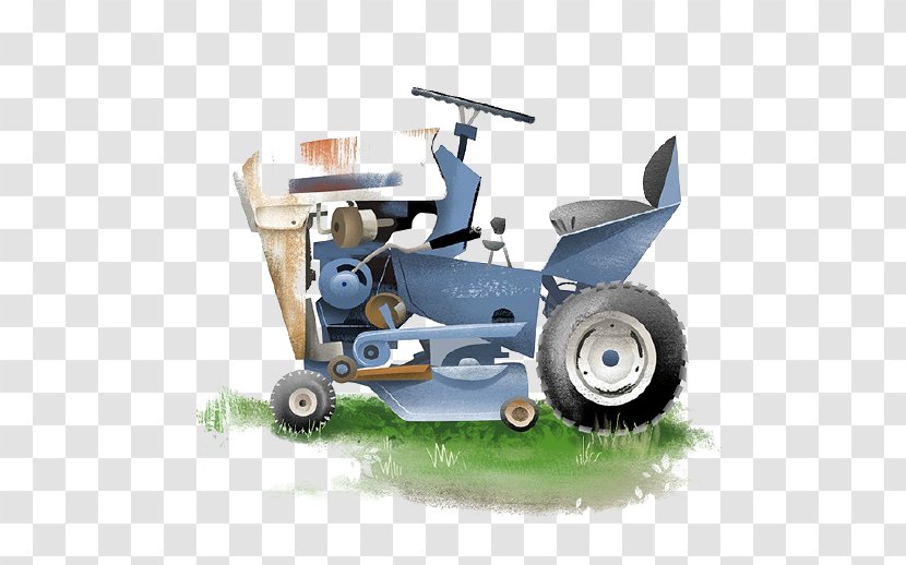 Tractor Cartoon - Grass Transparent PNG