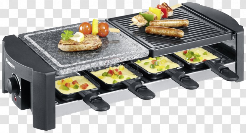 Raclette Severin Elektro Grilling Barbecue Kitchen - Pierrade Transparent PNG