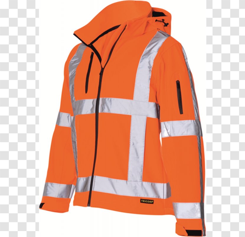 Jacket Workwear Softshell High-visibility Clothing - Sweatshirt Transparent PNG