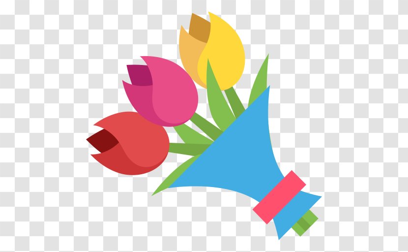 Flower Bouquet Floral Design Emoji Nosegay - Text Messaging Transparent PNG