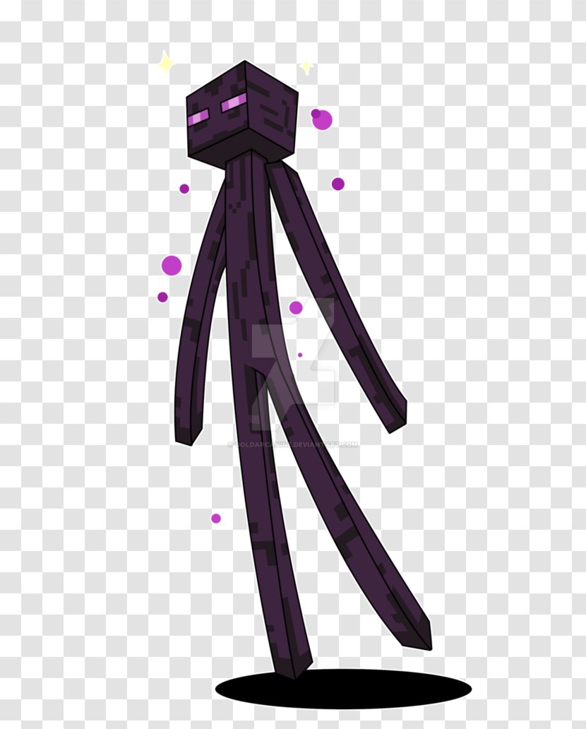 Fan Art Digital DeviantArt - Redbubble - Enderman Transparent PNG