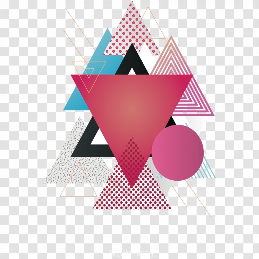 Line Geometry - Magenta - Fashion Geometric Patterns Transparent PNG