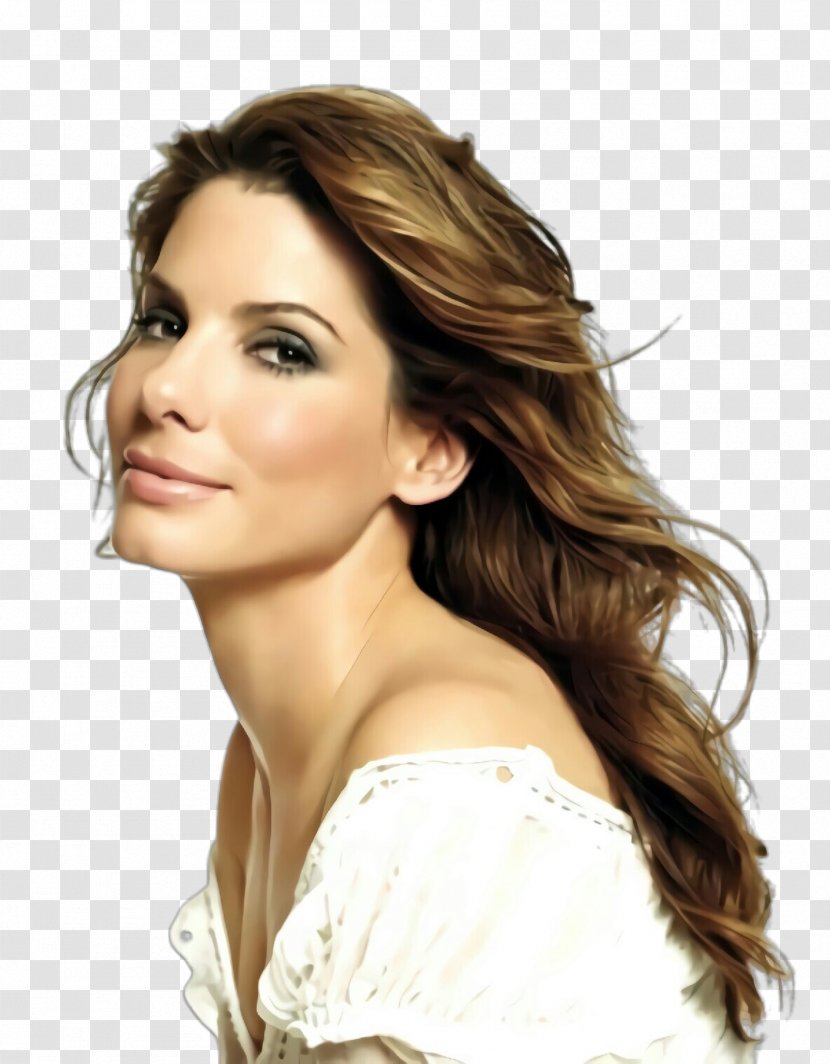 Hair Face Hairstyle Eyebrow Chin - Beauty - Long Brown Transparent PNG