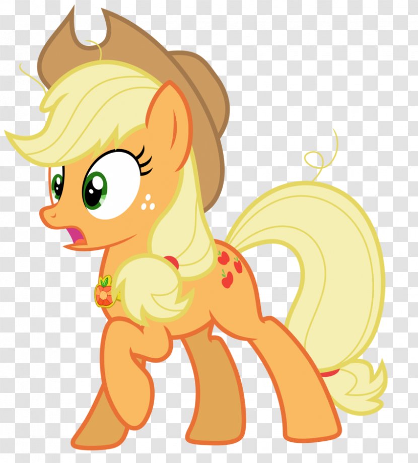 Applejack Pony Pinkie Pie Rarity Rainbow Dash - Art - My Little Transparent PNG