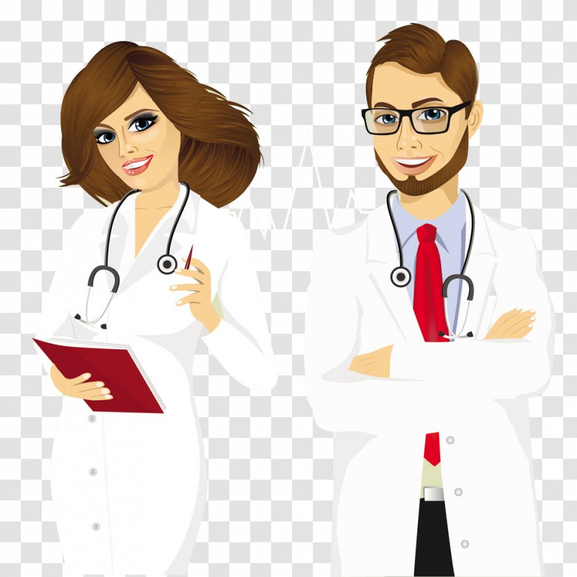 Physician Female Royalty-free Illustration - Heart - Cartoon Doctor Transparent PNG