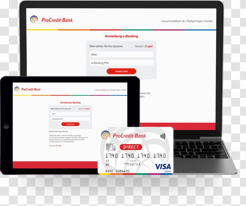 ProCredit Direct Bank Online Banking HDFC - Credit - Payment Transparent PNG