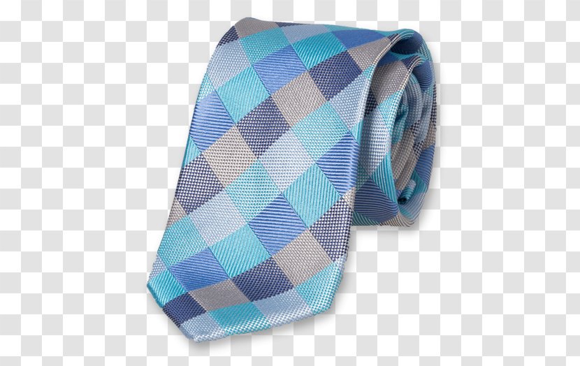 Necktie Plaid Turquoise - Blue - Paisly Transparent PNG