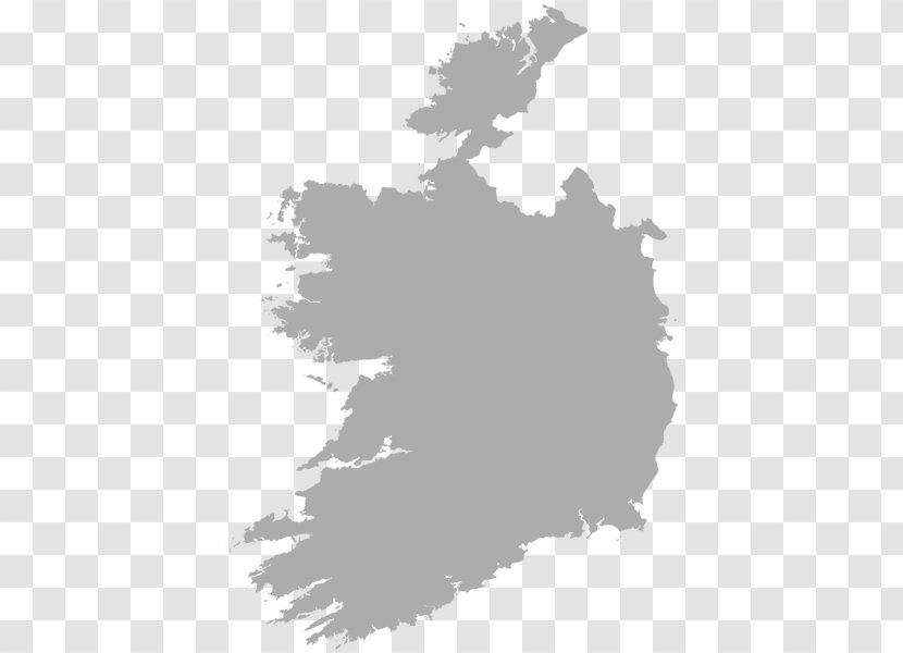 Republic Of Ireland Vector Graphics Blank Map - World Transparent PNG